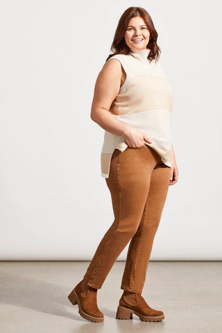 alt view 1 - COMFORT STRETCH PULL-ON ANKLE PANT-Walnut