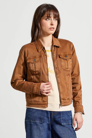 alt view 1 - COMFORT STRETCH ZIP-UP JACKET-Walnut