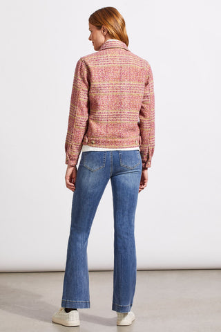 alt view 4 - CROPPED PLAID SHACKET-Ant.rose