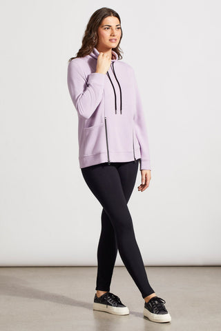 alt view 4 - FUNNEL NECK TOP WITH POCKETS-Orchid