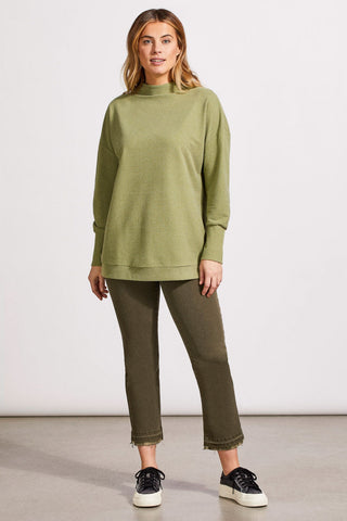 alt view 2 - FUNNEL NECK TUNIC-H clover leaf