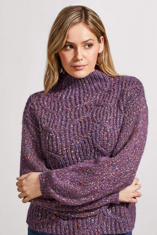 alt view 1 - OVERSIZED FUNNEL NECK SWEATER-Raisin