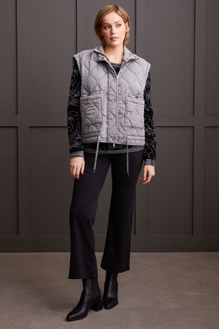 alt view 2 - QUILTED LYOCELL VEST-Elephant