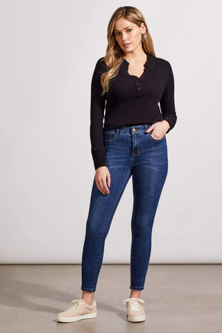 alt view 1 - SOPHIA CURVY SKINNY JEANS-Bluemoon