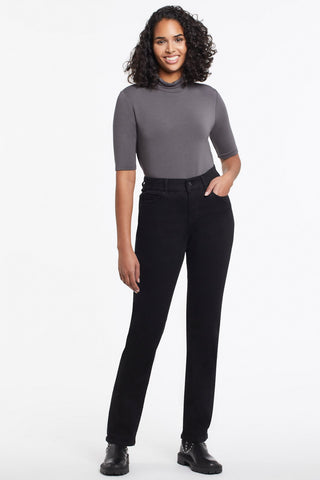 alt view 1 - PETITE SOPHIA CURVY STRAIGHT LEG JEANS-Black