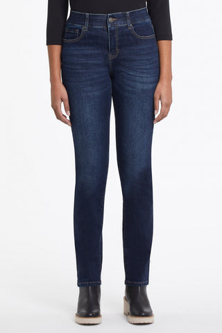 alt view 2 - PETITE  SOPHIA CURVY STRAIGHT LEG JEANS-Deepocean