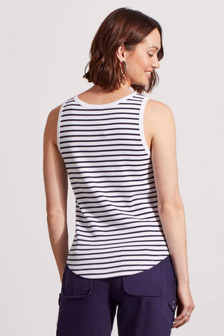 alt view 3 - STRIPED COTTON HENLEY TANK TOP-Nautical stripe